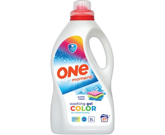 Гель для прання One Moment Color Alpine Fresh 2 л (4820096036839)
