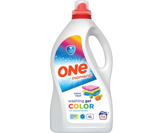 Гель для прання One Moment Color Exotic Fruit 4 л (4820096036914)