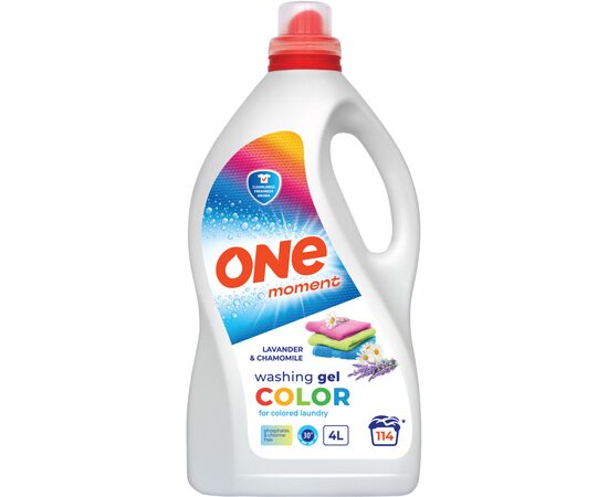 Гель для прання One Moment Color Lavander & Chamomile 4 л (4820096036938)