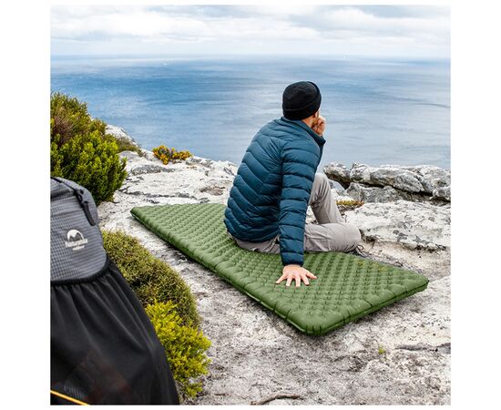 Туристический коврик Naturehike CNK2450WS014 186х58х8 см зелений (6976023926808), изображение 9 Туристический коврик Naturehike CNK2450WS014 186х58х8 см зелений (6976023926808), изображение 9