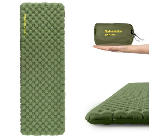 Туристичний килимок Naturehike CNK2450WS014 196х64х8 см зелений (6976023926778), зображення 3 Туристичний килимок Naturehike CNK2450WS014 196х64х8 см зелений (6976023926778), зображення 3