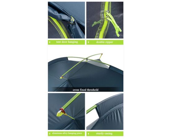 Палатка Naturehike двомісний Tagar NH17T180-J блакитний (6927595716182), изображение 6 Палатка Naturehike двомісний Tagar NH17T180-J блакитний (6927595716182), изображение 6