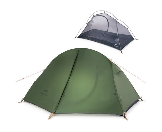 Палатка Naturehike одномісний з футпринтом Cycling 1 NH18A095-D зелений (6927595735671), изображение 2 Палатка Naturehike одномісний з футпринтом Cycling 1 NH18A095-D зелений (6927595735671), изображение 2