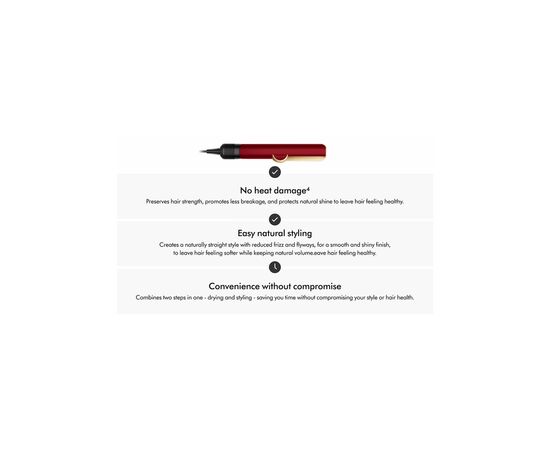 Стайлер Dyson HT01 Airstrait Red Velvet/Gold (596931-01), изображение 7 Стайлер Dyson HT01 Airstrait Red Velvet/Gold (596931-01), изображение 7