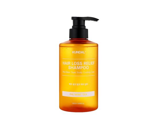 Шампунь Kundal Beer Yeast Hair Loss Relief Shampoo Fig Mint Tea 500 мл (8809809429690)