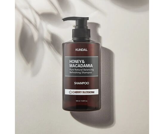 Шампунь Kundal Honey & Macadamia Nature Shampoo Cherry Blossom 500 мл (8809568740449), изображение 2 Шампунь Kundal Honey & Macadamia Nature Shampoo Cherry Blossom 500 мл (8809568740449), изображение 2