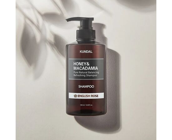 Шампунь Kundal Honey & Macadamia Nature Shampoo English Rose 500 мл (8809568740487), изображение 2 Шампунь Kundal Honey & Macadamia Nature Shampoo English Rose 500 мл (8809568740487), изображение 2