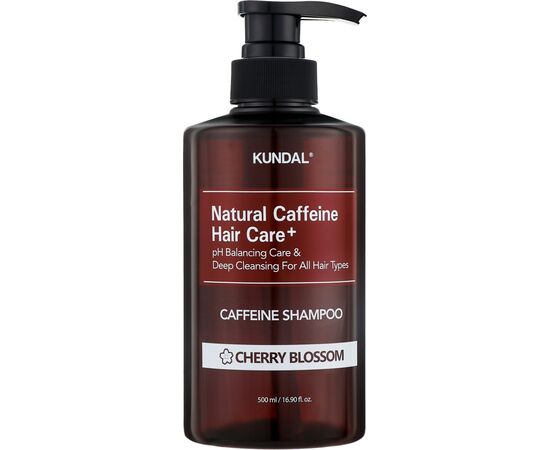 Шампунь Kundal Natural Caffeine & Intensive Scalp Care Shampoo Cherry Blossom 500 мл (8809568745772)