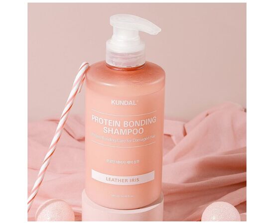 Шампунь Kundal Protein Bonding Shampoo Leather Iris 500 мл (8809809429010), изображение 3 Шампунь Kundal Protein Bonding Shampoo Leather Iris 500 мл (8809809429010), изображение 3