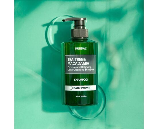 Шампунь Kundal Tea Tree & Macadamia Deep Cleansing Shampoo Baby Powder 500 мл (8809693252787), изображение 2 Шампунь Kundal Tea Tree & Macadamia Deep Cleansing Shampoo Baby Powder 500 мл (8809693252787), изображение 2