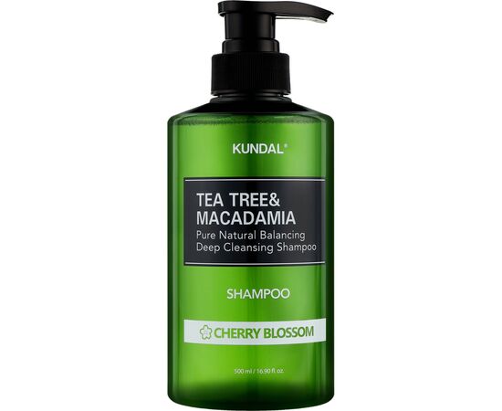 Шампунь Kundal Tea Tree & Macadamia Deep Cleansing Shampoo Cherry Blossom 500 мл (8809693252794)