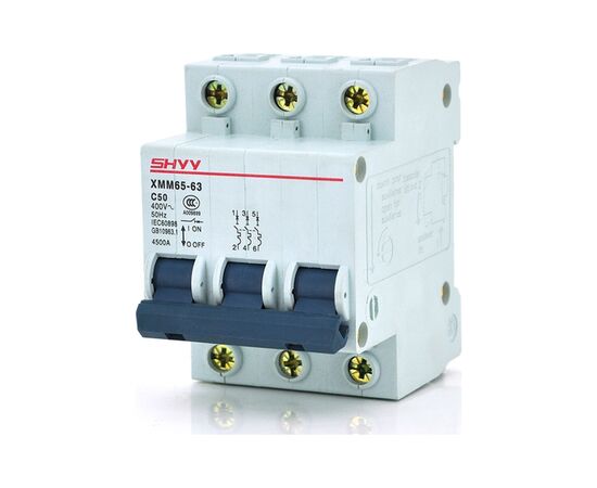 Автоматический выключатель Shyy 3P C50, 400V (XMM653PC50)