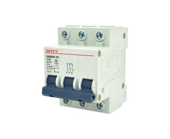 Автоматический выключатель Voltronic 3P C50, 230/400V (XMM65-63 3P C50)