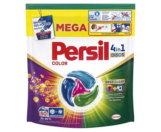 Капсулы для стирки Persil 4in1 Discs Color Deep Clean 60 шт. (9000101830880)