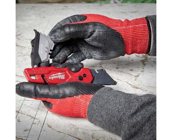 Ніж монтажний Milwaukee FASTBACK складний багатофункціональний с хранением лезвий (4932471358), зображення 5 Ніж монтажний Milwaukee FASTBACK складний багатофункціональний с хранением лезвий (4932471358), зображення 5