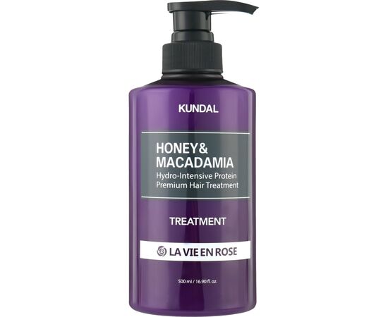 Маска для волос Kundal Honey & Macadamia Protein Hair Treatment La Vie En Rose 500 мл (8809693251728)