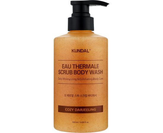 Гель для душу Kundal Eau Thermal Scrub Body Wash Cozy Darjeeling 500 мл (8809809428662)