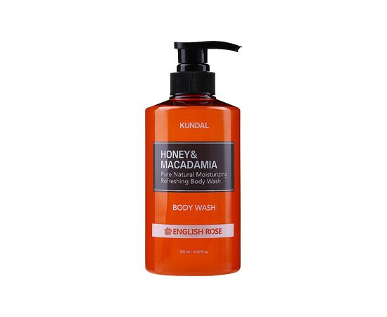 Гель для душа Kundal Honey & Macadamia Body Wash English Rose 500 мл (8809568740265)