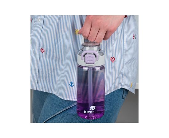 Поильник-непроливайка Kite 600 мл, фіолетова (K25-1212-3), изображение 5 Поильник-непроливайка Kite 600 мл, фіолетова (K25-1212-3), изображение 5