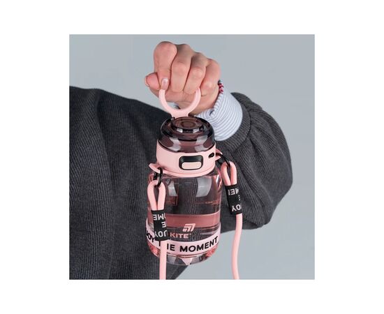 Поильник-непроливайка Kite 700 мл, рожево-сіра (K25-1218-3), изображение 8