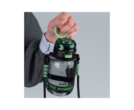 Поильник-непроливайка Kite 700 мл, чорно-зелена (K25-1218-2), изображение 8 Поильник-непроливайка Kite 700 мл, чорно-зелена (K25-1218-2), изображение 8
