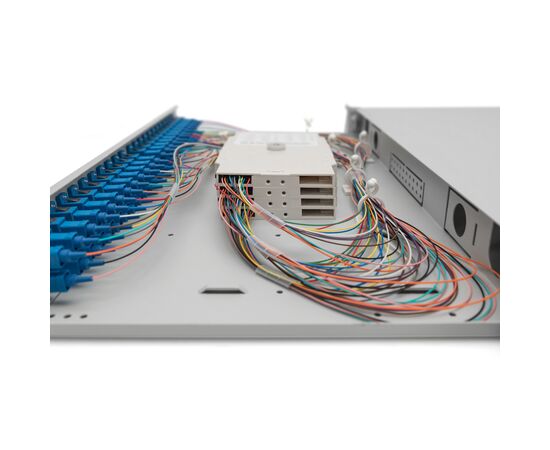 Патч-панель 1U 19", 24xSC duplex, SM, incl. splice cassette, pigtails OS2, adapter Digitus (DN-96322/9), изображение 6 Патч-панель 1U 19", 24xSC duplex, SM, incl. splice cassette, pigtails OS2, adapter Digitus (DN-96322/9), изображение 6