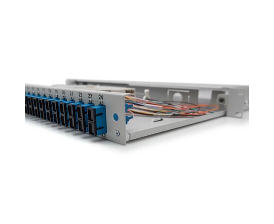 Патч-панель 1U 19", 24xSC duplex, SM, incl. splice cassette, pigtails OS2, adapter Digitus (DN-96322/9), изображение 7 Патч-панель 1U 19", 24xSC duplex, SM, incl. splice cassette, pigtails OS2, adapter Digitus (DN-96322/9), изображение 7