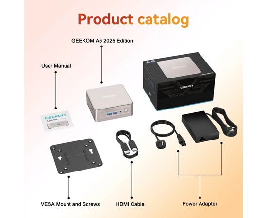 Комп'ютер GEEKOM Mimi PC A5 / Ryzen7 5825U, 16, 512, W11Pro (GMA5R75825U-16512-EU), зображення 8 Комп'ютер GEEKOM Mimi PC A5 / Ryzen7 5825U, 16, 512, W11Pro (GMA5R75825U-16512-EU), зображення 8