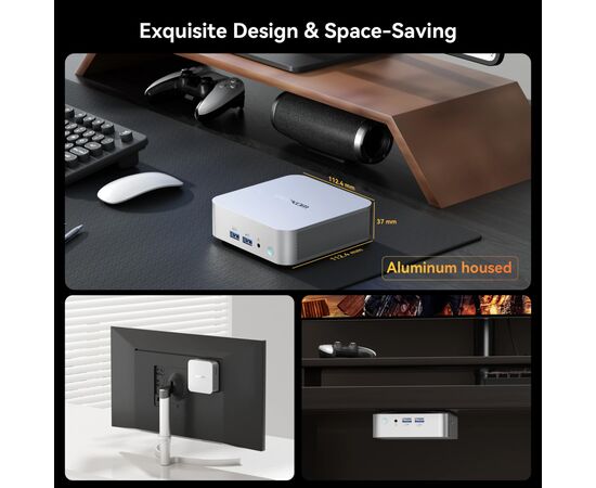 Комп'ютер GEEKOM Mini PC A8 / Ryzen7 8745HS, 32, 1TB, Radeon 780M, W11Pro (GMA8R78745HS-321T-EU), зображення 3 Комп'ютер GEEKOM Mini PC A8 / Ryzen7 8745HS, 32, 1TB, Radeon 780M, W11Pro (GMA8R78745HS-321T-EU), зображення 3