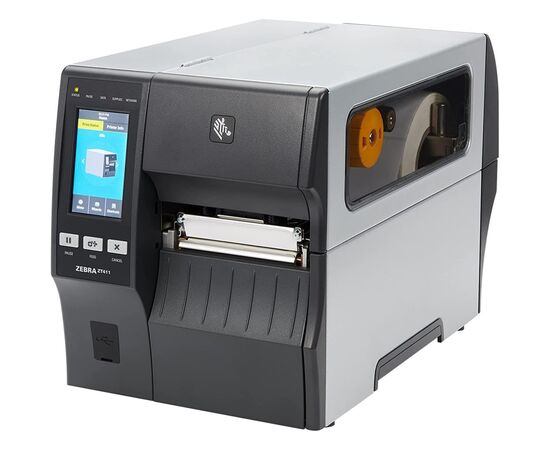 Принтер етикеток Zebra LCD, 203 dpi, USB, USB Host, Ethernet, Bluetooth 4.1/MFi, відокремлювач (ZT41142-T1E0000Z)