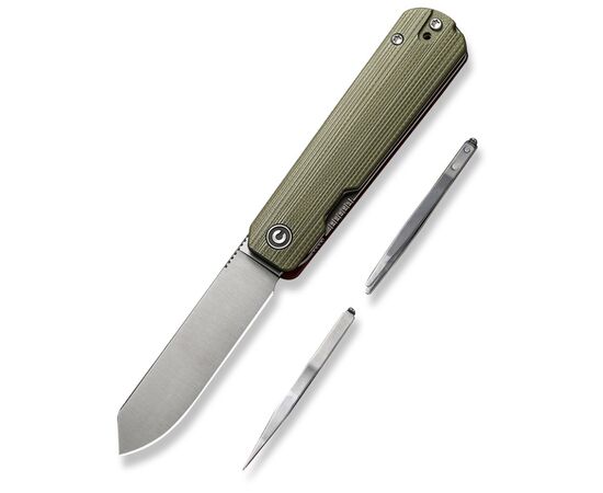 Нож Civivi Sendy Milled, Green G10, Satin (C21004B-1), изображение 2 Нож Civivi Sendy Milled, Green G10, Satin (C21004B-1), изображение 2