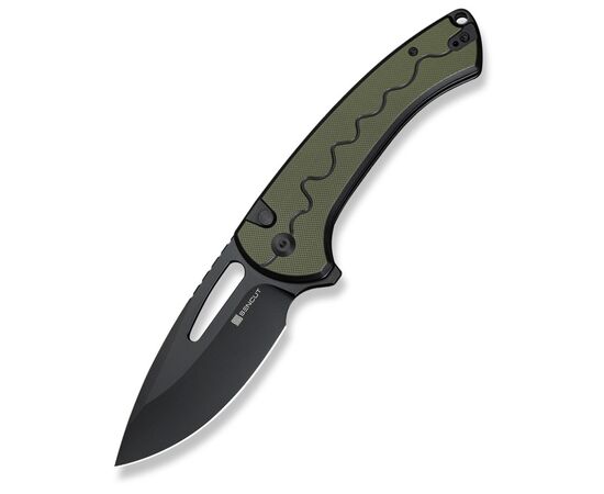 Нож Sencut Squiggy, Black/Green G10, Darkwash (S24082A-2), изображение 2 Нож Sencut Squiggy, Black/Green G10, Darkwash (S24082A-2), изображение 2