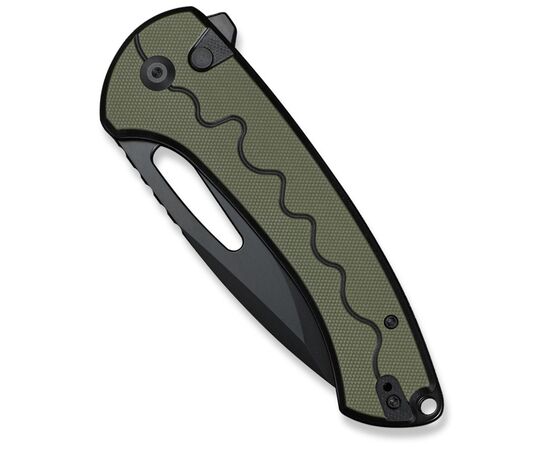 Нож Sencut Squiggy, Black/Green G10, Darkwash (S24082A-2), изображение 6 Нож Sencut Squiggy, Black/Green G10, Darkwash (S24082A-2), изображение 6