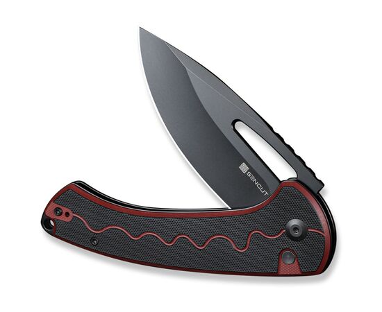 Нож Sencut Squiggy, Burgundy/Black G10, Darkwash (S24082A-3), изображение 5 Нож Sencut Squiggy, Burgundy/Black G10, Darkwash (S24082A-3), изображение 5