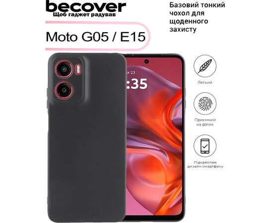 Чехол для мобильного телефона BeCover Motorola Moto G05 / E15 Black (713476), изображение 5
