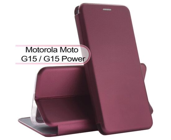 Чохол до мобільного телефона BeCover Exclusive Motorola Moto G15 / G15 Power Red Wine (713515)