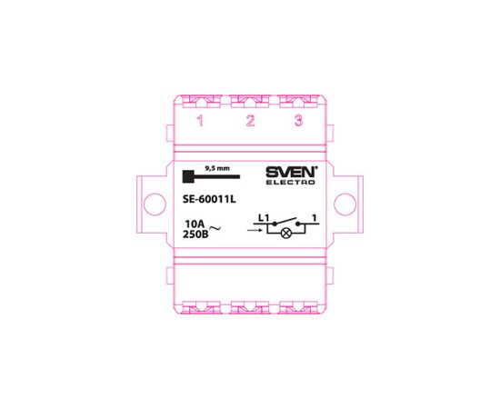 Выключатель Sven SE-60011L white (7100033), изображение 3