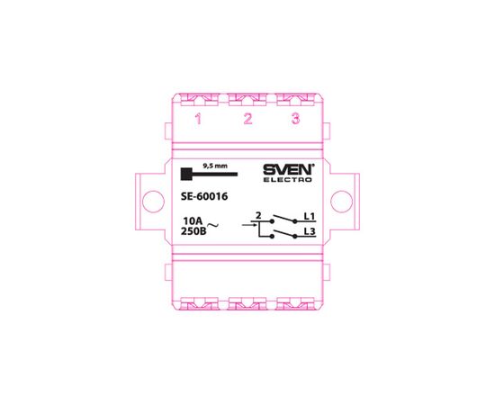 Выключатель Sven SE-60016 white (7100039), изображение 4 Выключатель Sven SE-60016 white (7100039), изображение 4