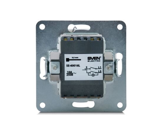 Выключатель Sven SE-60016L-C cream (7100042), изображение 3 Выключатель Sven SE-60016L-C cream (7100042), изображение 3
