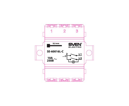 Выключатель Sven SE-60016L-C cream (7100042), изображение 4 Выключатель Sven SE-60016L-C cream (7100042), изображение 4