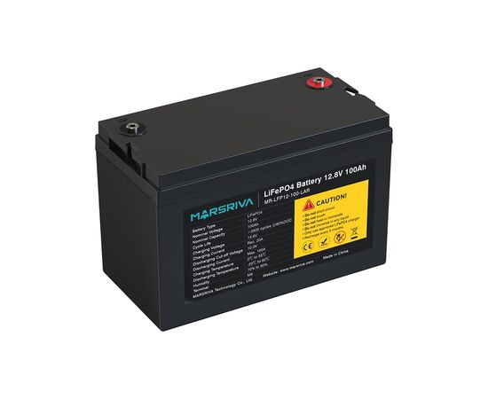 Батарея LiFePo4 Marsriva 12.8V 100Ah (MR-LFP12-100-LAR), изображение 4 Батарея LiFePo4 Marsriva 12.8V 100Ah (MR-LFP12-100-LAR), изображение 4