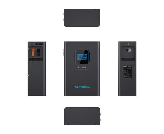 Батарея LiFePo4 Marsriva 51.2V 100Ah (MR-LFP48-100-WMD), изображение 5 Батарея LiFePo4 Marsriva 51.2V 100Ah (MR-LFP48-100-WMD), изображение 5