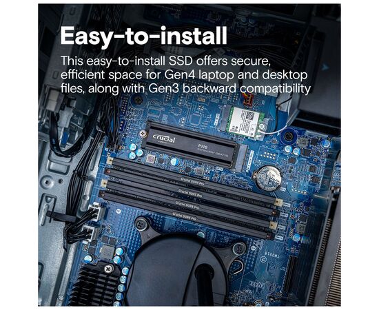 Накопичувач SSD M.2 2280 1TB P310 with heatsink Micron (CT1000P310SSD5), зображення 5 Накопичувач SSD M.2 2280 1TB P310 with heatsink Micron (CT1000P310SSD5), зображення 5