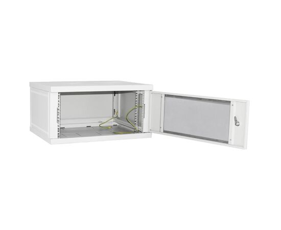 Шкаф настенный Ipcom 4U, 600*350, RAL7035 (СН-4U-060х035-ДС-7035), изображение 2 Шкаф настенный Ipcom 4U, 600*350, RAL7035 (СН-4U-060х035-ДС-7035), изображение 2