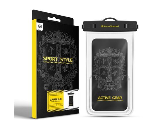 Чехол для мобильного телефона Armorstandart Waterproof Сapsule Double Pockets Black (ARM84415), изображение 3