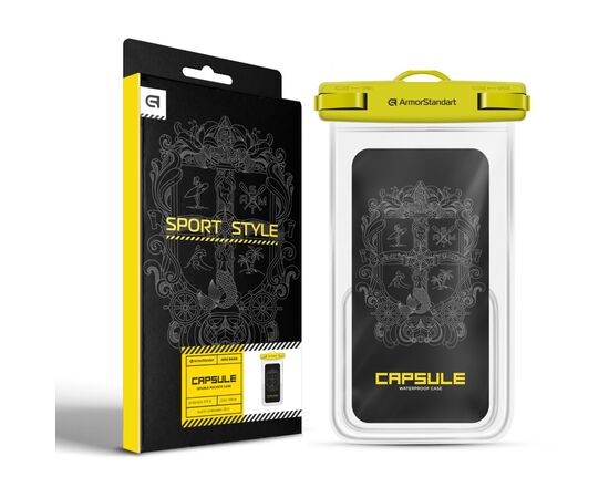 Чохол до мобільного телефона Armorstandart Waterproof Сapsule Double Pockets Yellow (ARM84416), зображення 3