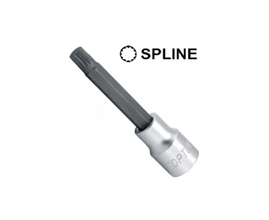Головка торцевая Toptul SPLINE M14 L100мм 1/2" (BCJD1614)