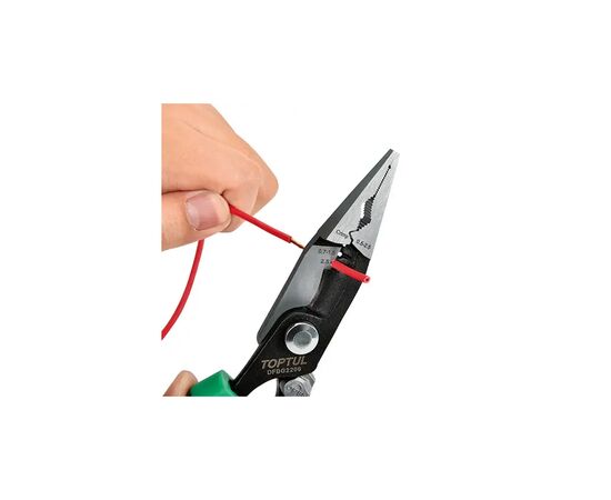 Плоскогубцы Toptul электрика многофункциональные 8" (200мм) (DFBG2208), изображение 4