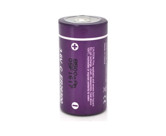 Батарейка ER26500 (size C), 3.6V 8500mah, Lithium, OEM PkCell (ER26500)