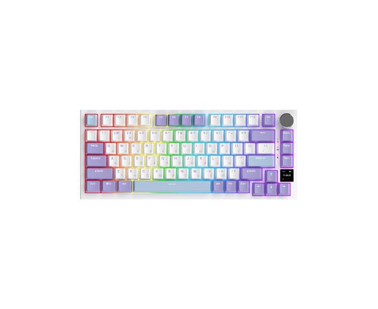 Клавиатура Ajazz AK820 Pro Gift Switch Purple RGB USB/Wireless/Bluetooth UA Purple (AK820PRO-G-PWB), изображение 2 Клавиатура Ajazz AK820 Pro Gift Switch Purple RGB USB/Wireless/Bluetooth UA Purple (AK820PRO-G-PWB), изображение 2